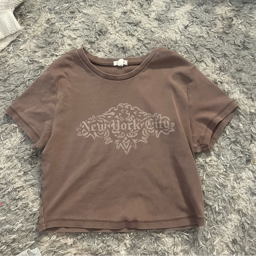 Brown NYC Top